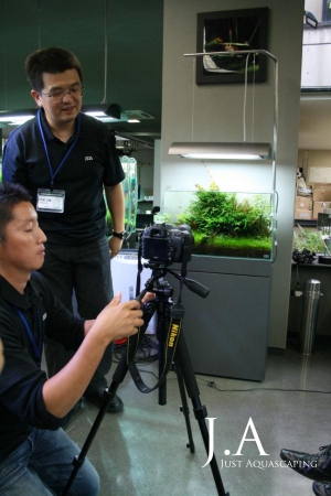 Fotoshoot von Aquascapes während des ADA-Seminars 2010 in Niigata, Japan.