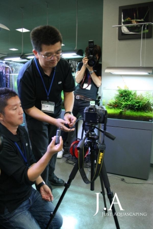 Fotoshoot von Aquascapes während des ADA-Seminars 2010 in Niigata, Japan.